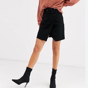&Other Stories Highwaisted Belted Overlap Mini Skirt